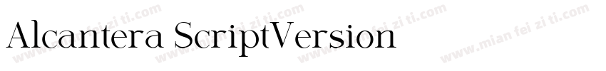 Alcantera ScriptVersion 1000字体转换